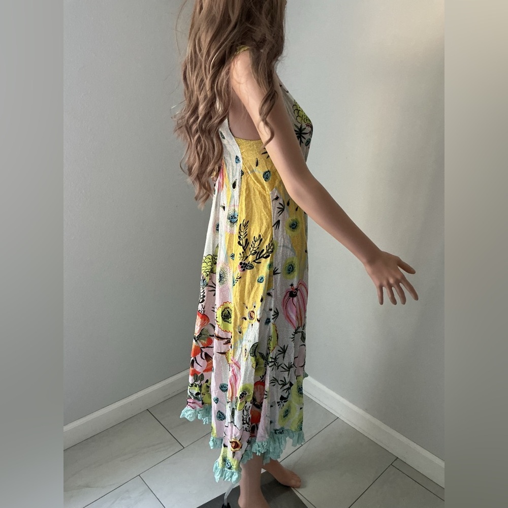 Anthropologie Yellow Floral Dress - Picture 6 of 15